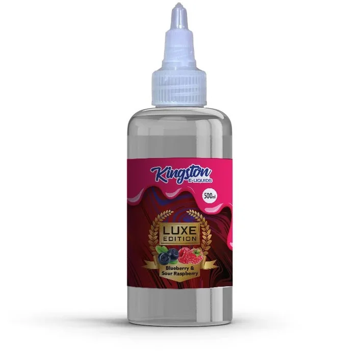 KINGSTON LUXE BLUEBERRY & SOUR RASPBERRY 500ML SHORTFILL E-LIQUID