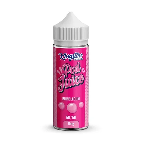 KINGSTON POD JUICE BUBBLEGUM 100ML SHORTFILL E-LIQUID