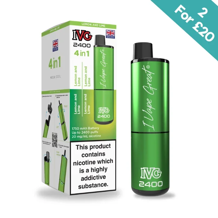 Lemon & Lime – IVG 2400 4-in-1 reloaded Pre-Filled Kit