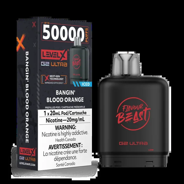 Level X Flavour Beast G2 ULTRA – Bangin’ Blood Orange Iced