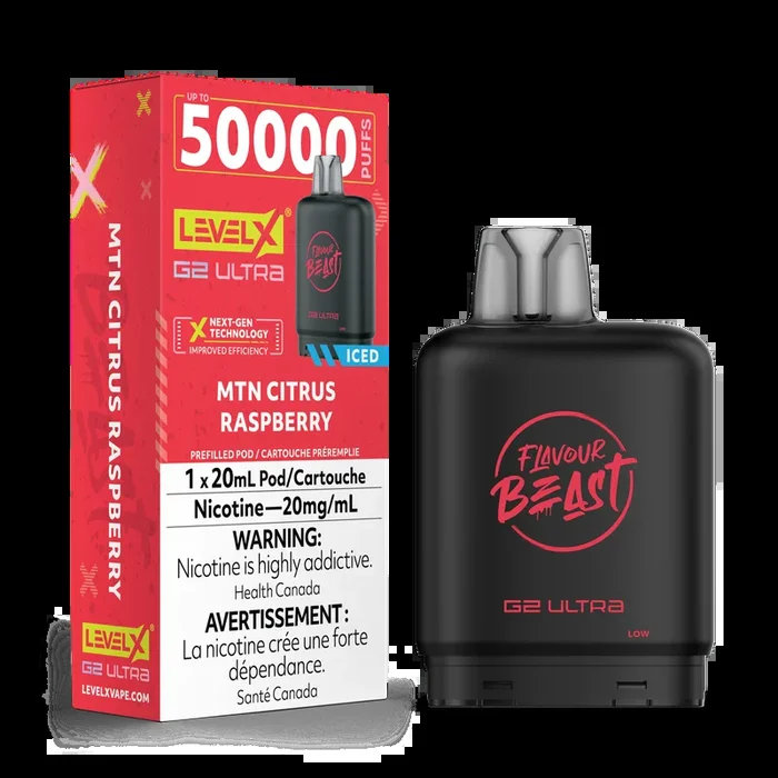 Level X Flavour Beast G2 ULTRA – MTN Citrus Raspberry Iced