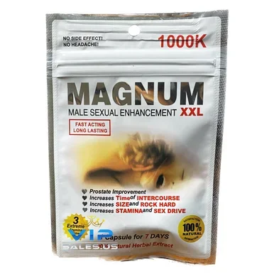 Magnum 1000k Silver XXL Male Enhancement Pill