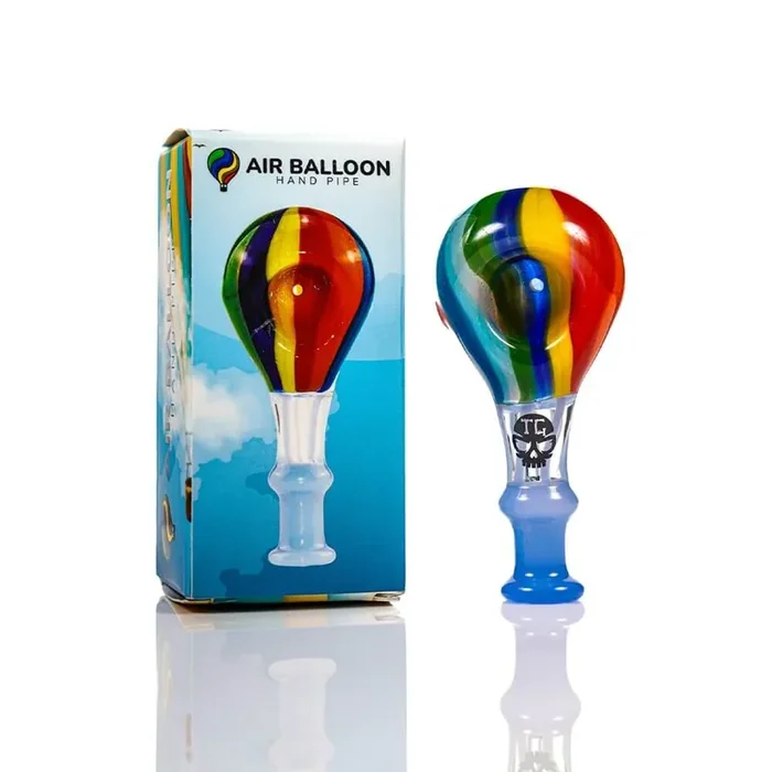 MKGlass TX21 Toxic Air Balloon Glass Hand Pipe