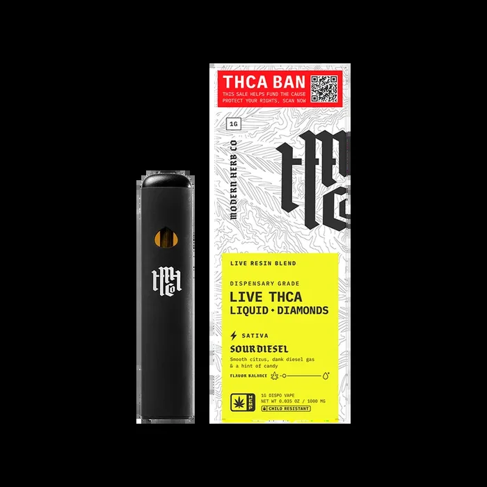 Modern Herb Co Liquid Diamonds THCA Disposable Vape | Sour Diesel