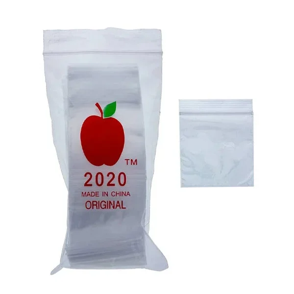 Non branded – Accessories- 1-Pack 100ct BG6 Medium Apple Baggies – Size 2020 – Clear