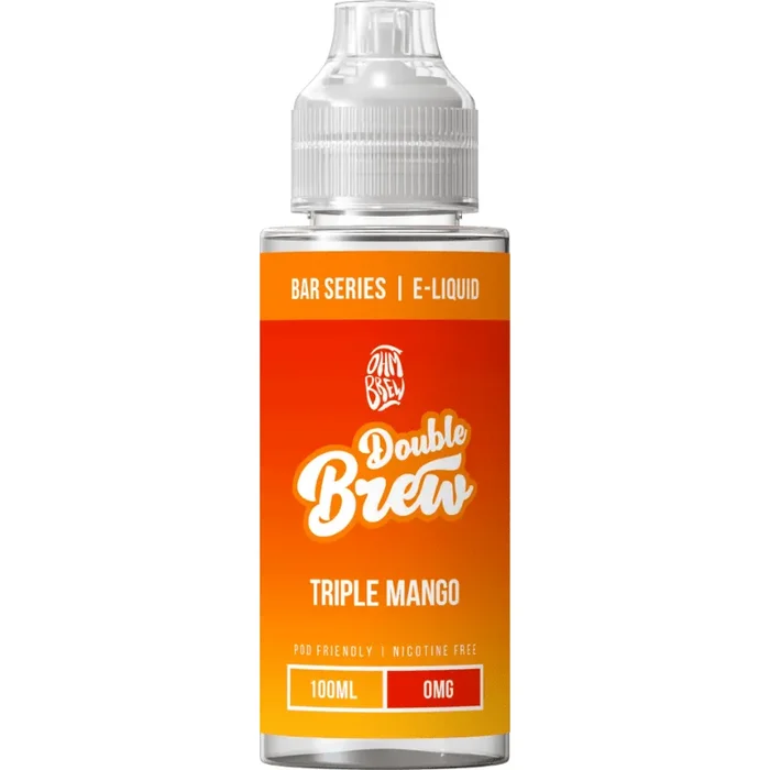 OHM BREW DOUBLE BREW TRIPLE MANGO 100ML SHORTFILL E-LIQUID