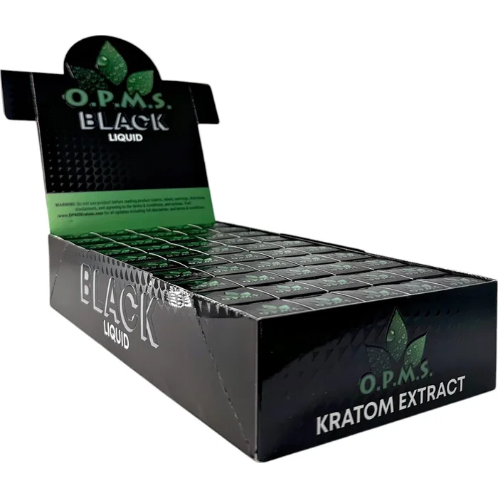 OPMS Liquid Black Kratom Shot – 8.8mL Case
