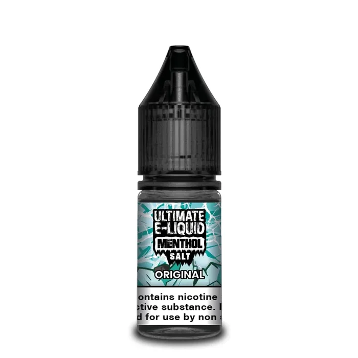 ORIGINAL MENTHOL 10ML NIC SALT ULTIMATE E LIQUID PACK OF 10