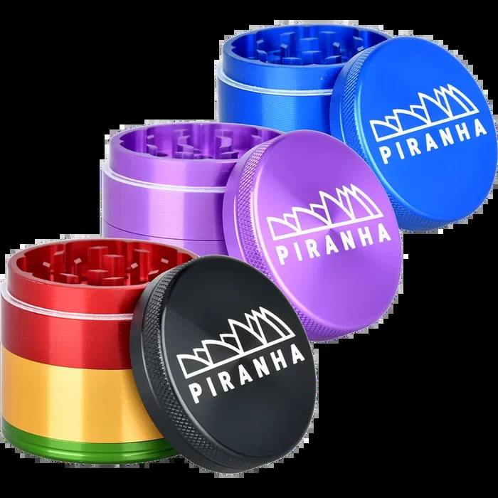 Piranha Aluminum Grinder | 4pc | 2″