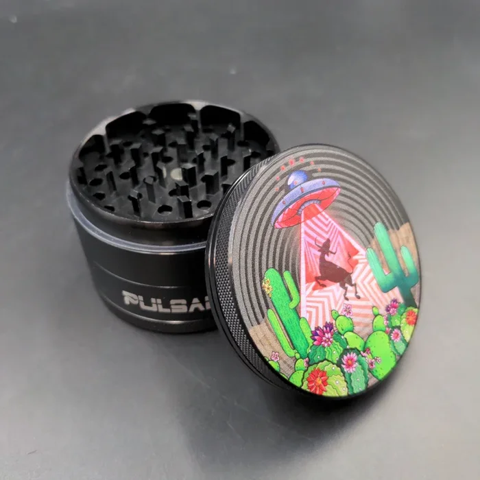 Pulsar Artist Series Grinder | Psychedelic Abduction | 4pc | 2.5 “