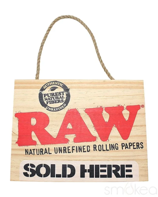 Raw “Sold Here” Wood Sign