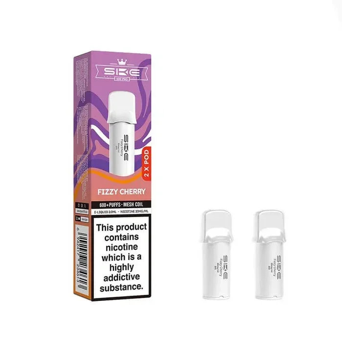 SKE Crystal Pro Fizzy Cherry Prefilled Vape Pods 20mg – 2PK