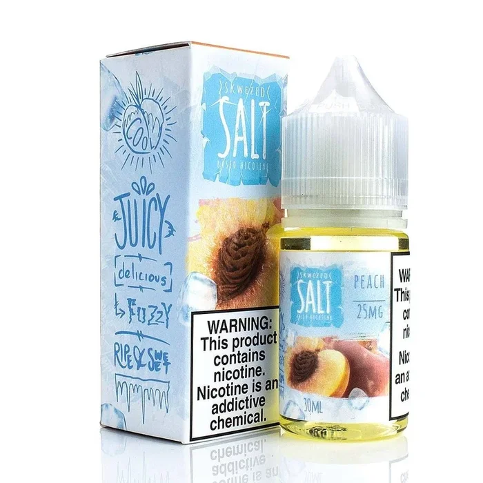 Skwezed Salt Series E-Liquid 30mL – Salt Nic – Peach Ice, 50mg