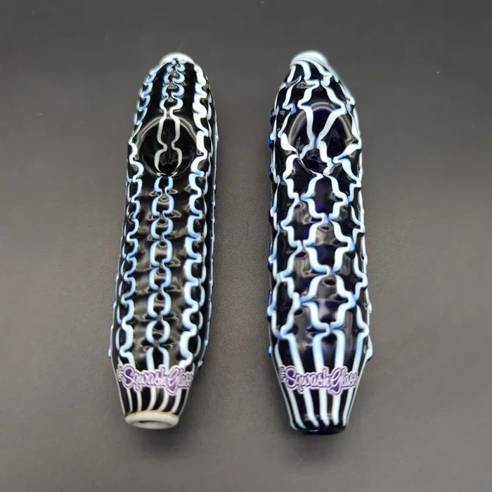 Sqwash Glass 4.5 ” Chain Link Steamroller Pipes