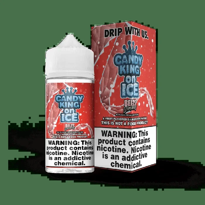 Strawberry Belts on ICE – Candy King on ICE – 100mL