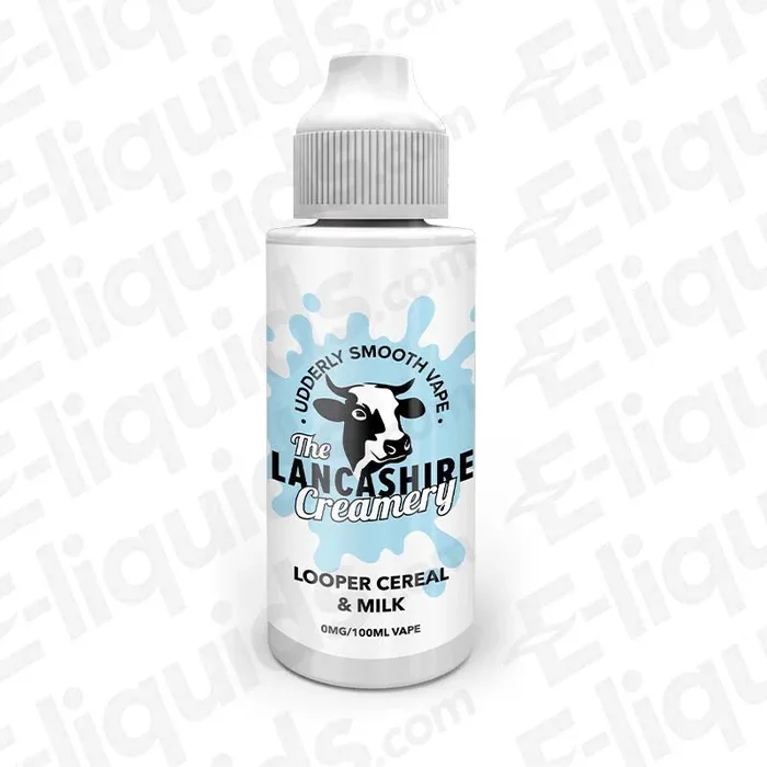 The Lancashire Creamery Looper Cereal & Milk 100ml Shortfill Vape Juice
