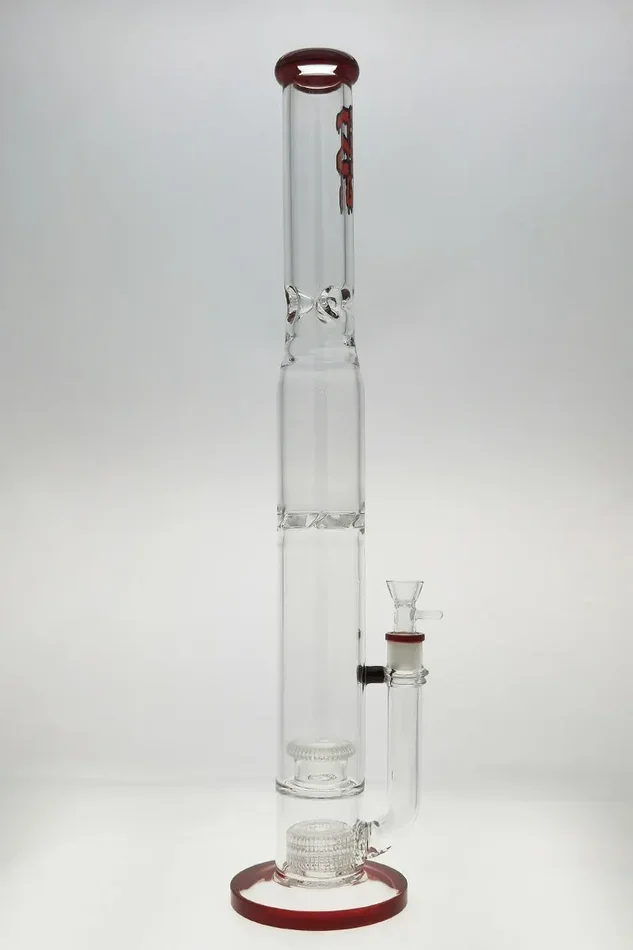 Thick Ass Glass 24″ Dual Percolator Bong with Spinning Splashguard – 18MM
