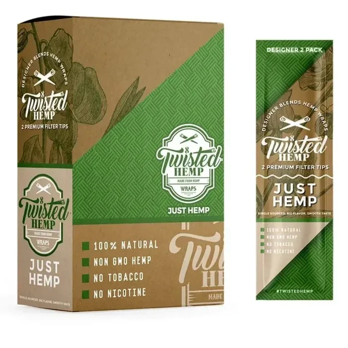 Twisted Hemp Designer Blend Premium Wraps – 15 Pack