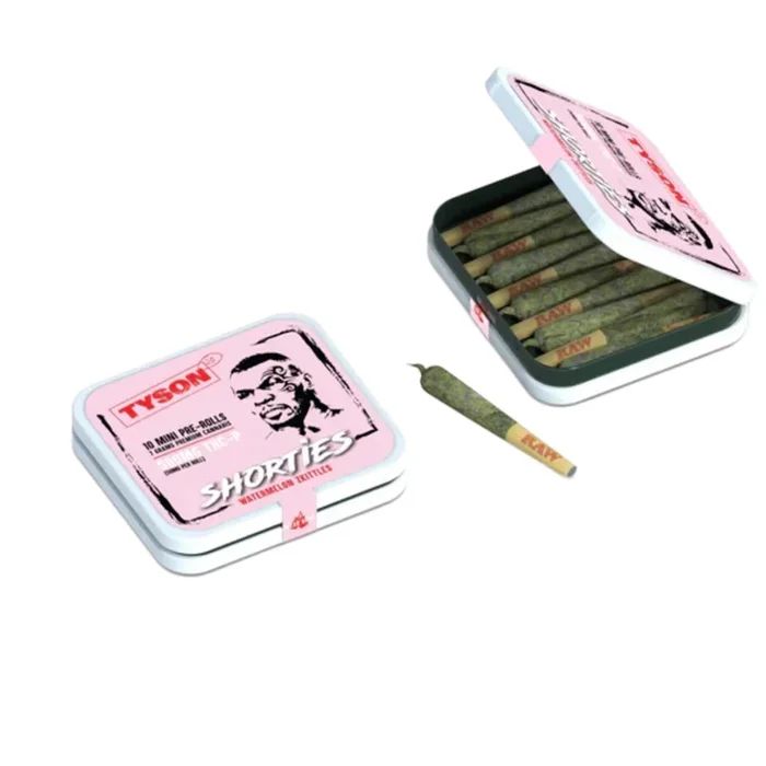 Tyson THC-P Watermelon Zkittlez Pre-Roll Shorties – 10ct