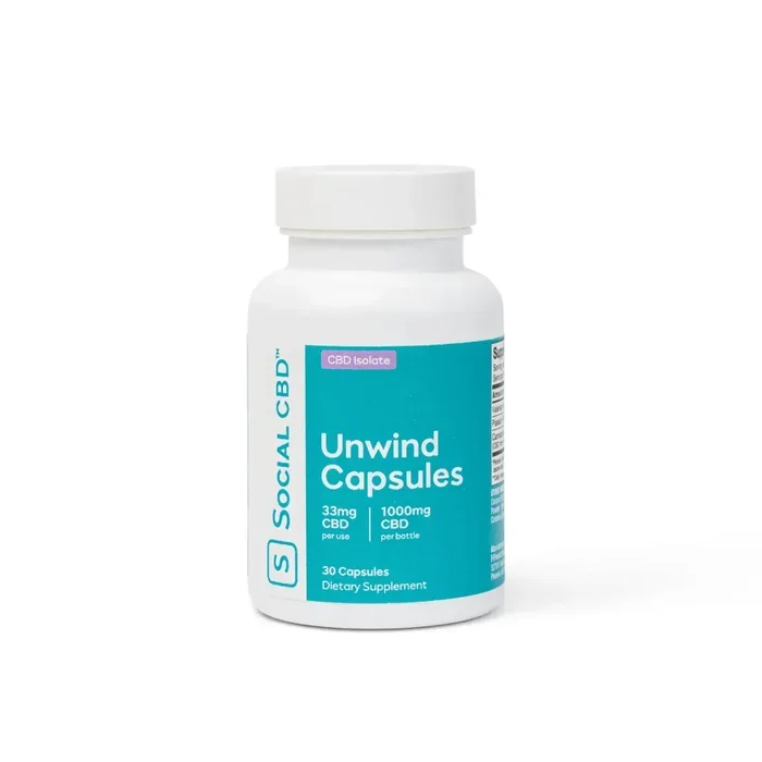 Unwind CBD Gel Capsules – 30 Count