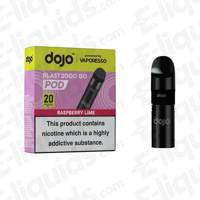Vaporesso Dojo Blast 2000 Go Raspberry Lime Prefilled Pod