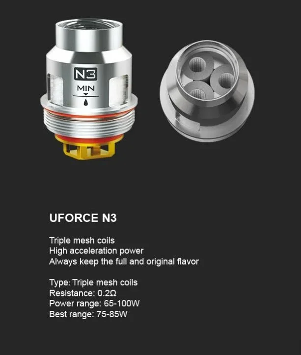 VooPoo Uforce N3 Replacement Coils – 5 Pack
