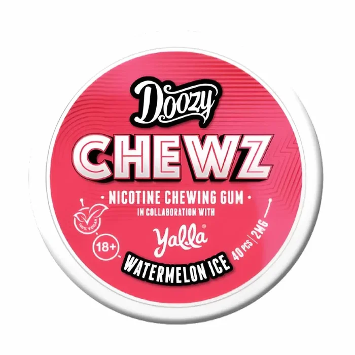 Watermelon Ice Doozy Chewz Nicotine Chewing Gum