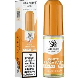 White peach razz Bar Juice 5000 e-liquid 10ml