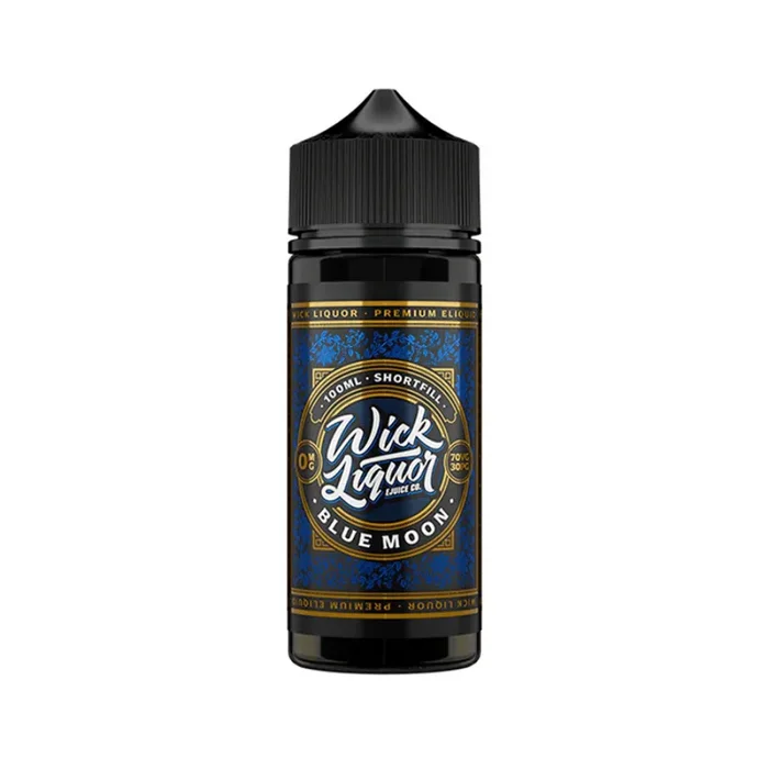 Wick Liquor 100ml E-Liquid Shortfill Blue Moon