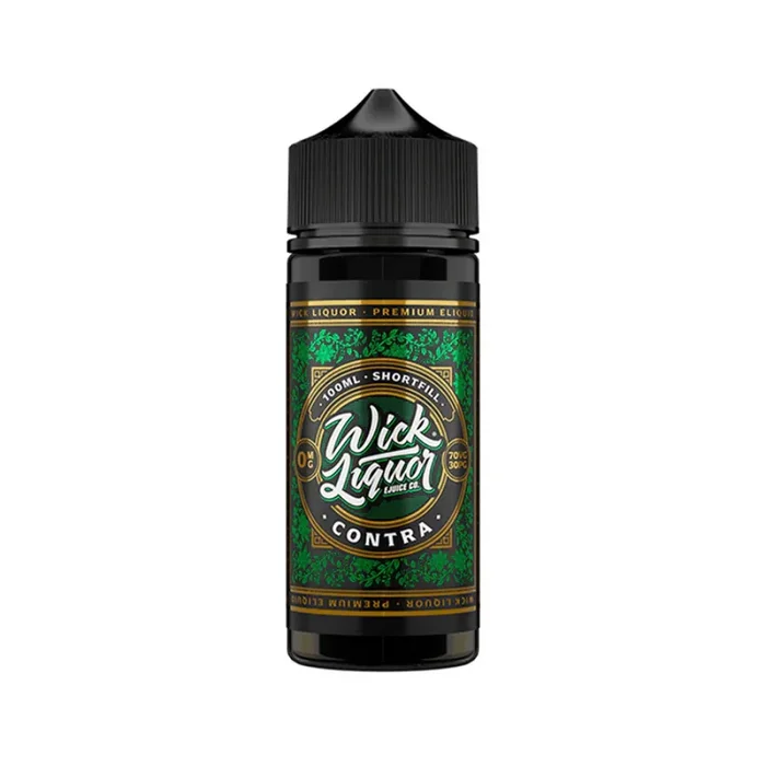 Wick Liquor 100ml E-Liquid Shortfill Contra