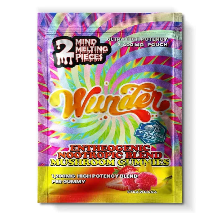Wunder Ultra High Potency Entheogenic Mushroom Gummies – 2400mg
