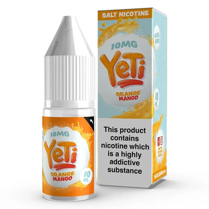 Yeti Nic Salt Vape Juice Orange Mango