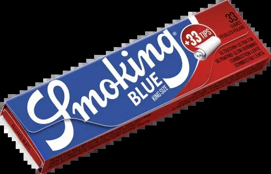 Zigarettenpapier Smoking King Size Blau+Filter Tips